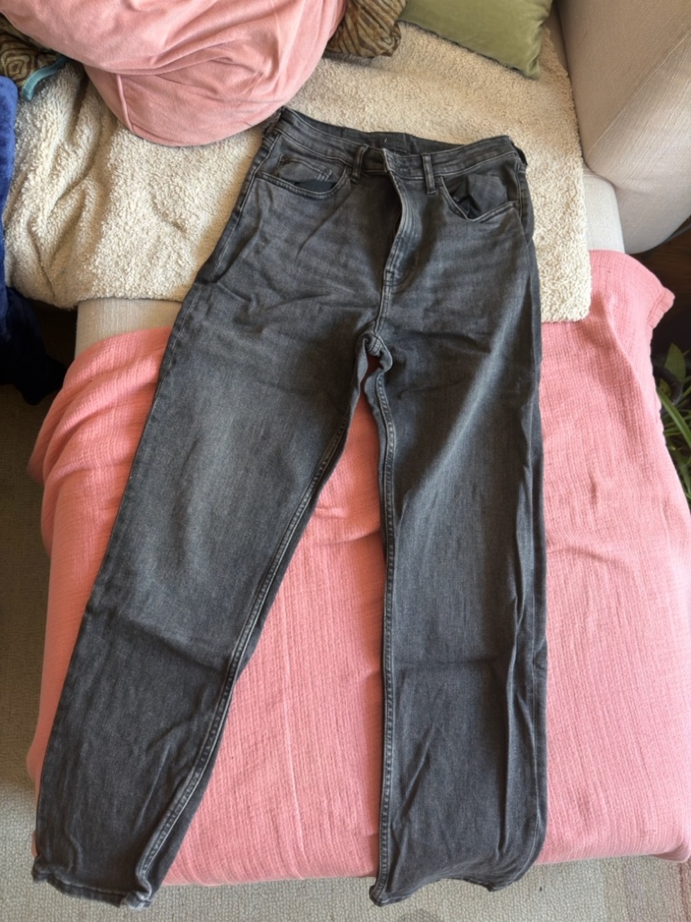 Women’s Straightleg Jeans - Black Gray